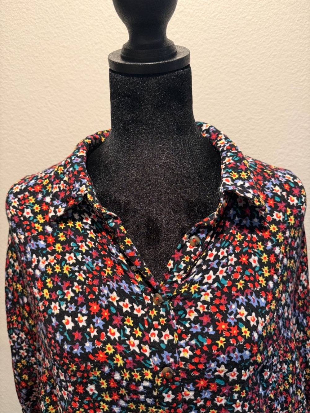 Maeve Anthropologie Mallory Ruffled Floral Button-Down Blouse - Picture 3 of 8